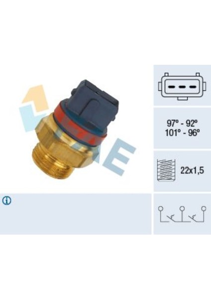 Fae 37930-FAN Musuru  97-92°  Berlıngo-Partner Xud7-Xud9 Saxo VTS-P106 Gtı TU5J4 P205-P405