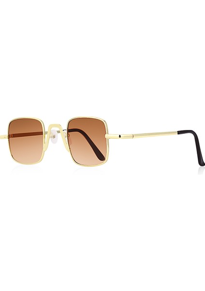 Gold Metal Çerçeve Kare Retro Tasarım Kadın Güneş Gözlüğü fiyatları