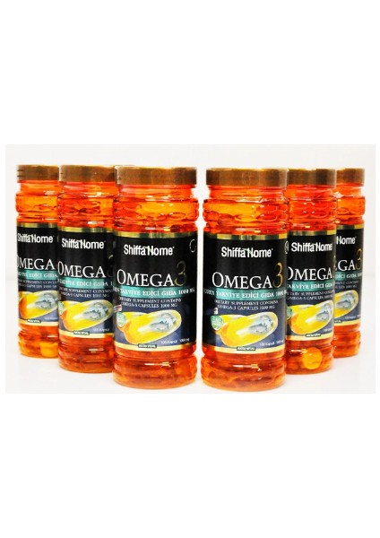 Shiffa Home Omega 3 100 Softjel & 1000 mg 6 Adet