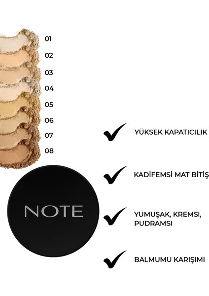Luminous Silk Compact Powder Mat Bitişli Toz Yüz Pudrası 05 Honey Beige
