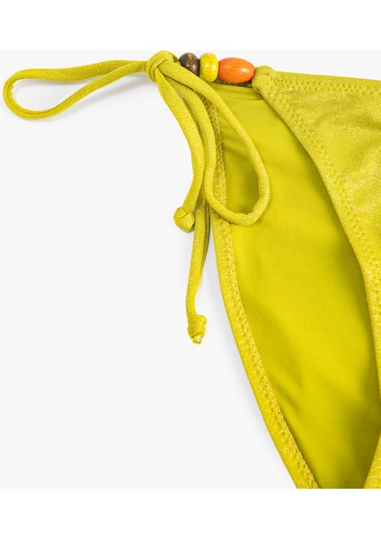 Simli Bikini Altı Yanları İpli Boncuk Detaylı modelleri