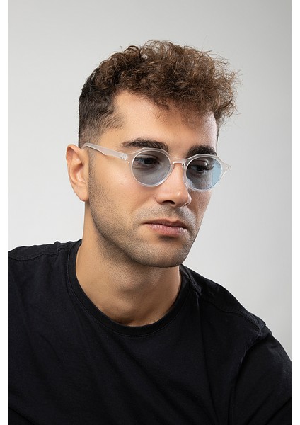 Retro Geometrik Model Erkek Güneş Gözlüğü