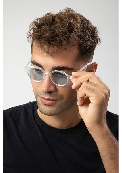 Retro Geometrik Model Erkek Güneş Gözlüğü