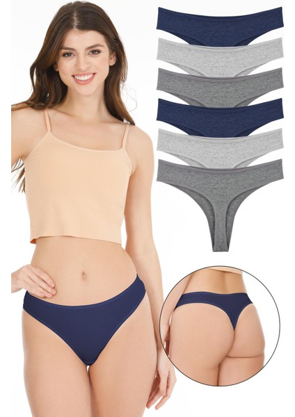 Kadın Brazilian Tanga 6 Lı Paket Set - KTS1169