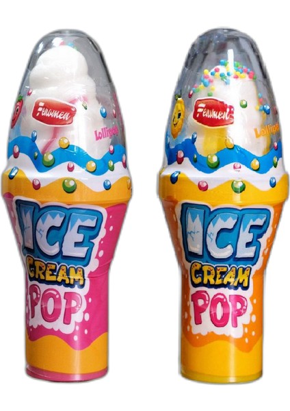 Ice Cream Pop Lollipop - Dondurma Lolipop Şeker 12'li