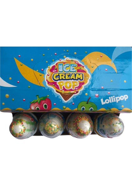 Ice Cream Pop Lollipop - Dondurma Lolipop Şeker 12'li