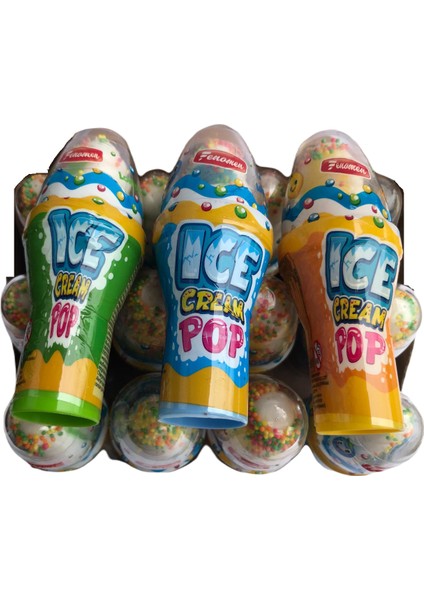 Ice Cream Pop Lollipop - Dondurma Lolipop Şeker 12'li