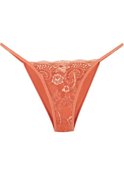 Kadın Ipli Dantelli Slip 5li Külot Set Karışık Renkler KTS3063 modelleri