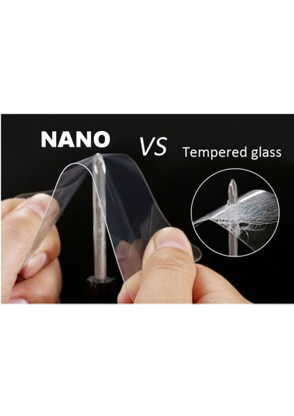 Samsung Galaxy C5 Nano Kırılmaz Cam Ekran Koruyucu Yumuşak Film Şeffaf