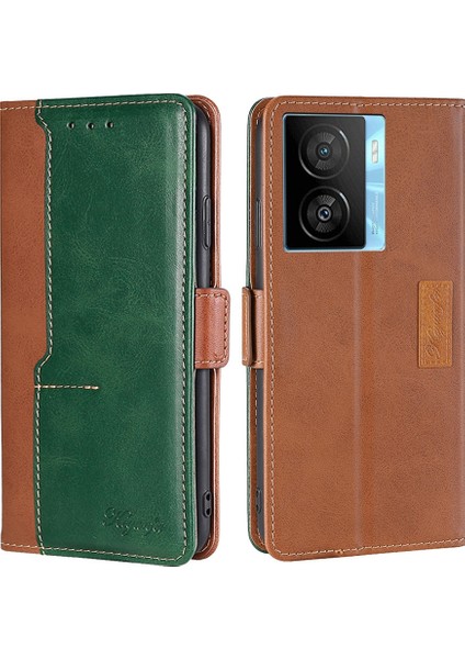 Vivo Iqoo Z7X Açık Kahverengi + Yeşil Için Yan Toka Pu Kasası (Yurt Dışından) fiyatları