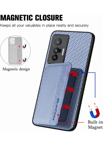 Vivo X70 Mavi Için Karbon Fiber Kasası (Yurt Dışından) indirimleri