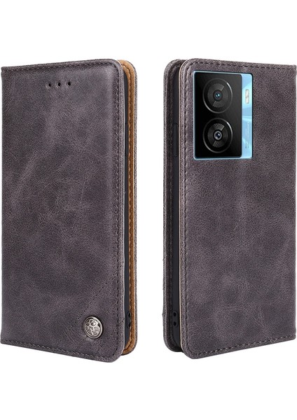 Vivo Iqoo Z7X Gray Için Magnetik Olmayan Retro Telefon Kılıfı (Yurt Dışından) fiyatları