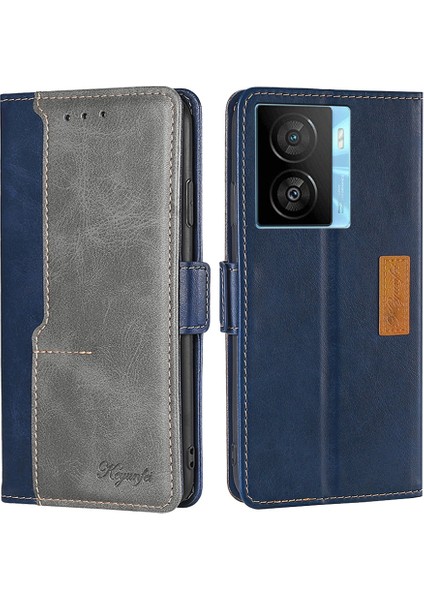 Vivo Iqoo Z7X Mavi + Gri Için Yan Toka Pu Kılıfı (Yurt Dışından) fiyatları