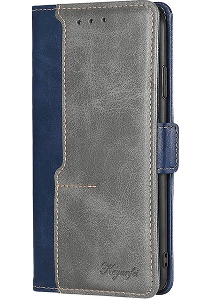 Vivo Iqoo Z7X Mavi + Gri Için Yan Toka Pu Kılıfı (Yurt Dışından) fırsatları