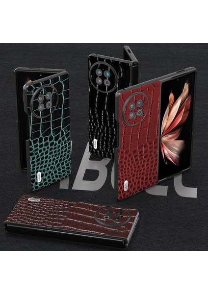 Vivo x Fold2 Kahve Için Gerçek Deri Timsah Desen Kılıfı (Yurt Dışından) fiyatları