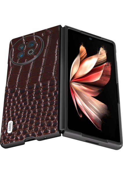 Vivo x Fold2 Kahve Için Gerçek Deri Timsah Desen Kılıfı (Yurt Dışından) modelleri