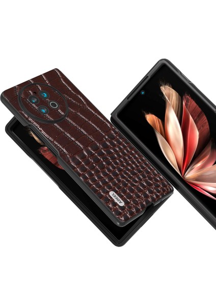 Vivo x Fold2 Kahve Için Gerçek Deri Timsah Desen Kılıfı (Yurt Dışından) indirimleri