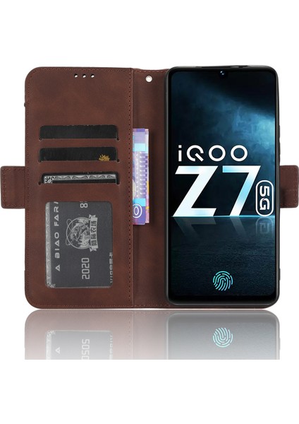 Vivo Iqoo Z7X Kahverengi Için Cilt Fe Deri Kılıfı (Yurt Dışından) indirimleri