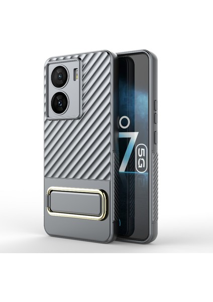 Vivo Iqoo Z7 5g Global Gri Için Dalgalı Dokulu Telefon Kılıfı (Yurt Dışından) fırsatları
