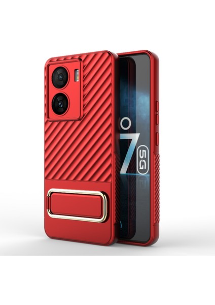 Vivo Iqoo Z7 5g Global Red Için Dalgalı Dokulu Telefon Kılıfı (Yurt Dışından) fırsatları