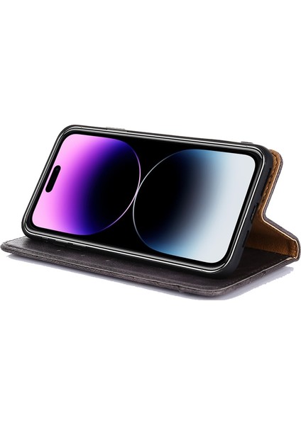 Vivo S16E Kahverengi Için Retro Doku Deri Kılıf (Yurt Dışından) fırsatları