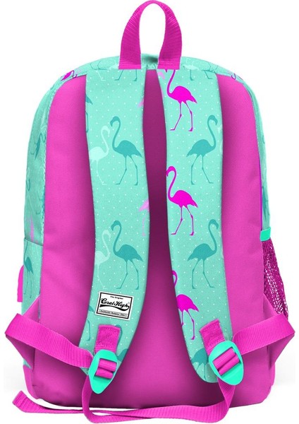 Kids Su Yeşili Neon Pembe Flamingo Desenli Usb'li 3’lü Okul Çanta Seti SET0123275 indirimleri