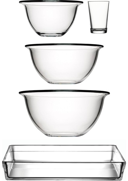 Arda Türkmen Hazırlık Seti + Borcam Premium Dikdörtgen Fırın Kabı Tepsi