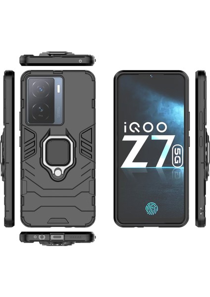 Vivo Iqoo Z7 5g Global Siyah Için Pc + Tpu Manyetik Telefon Kılıfı (Yurt Dışından) modelleri