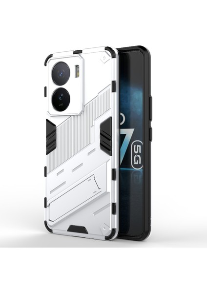 Vivo Iqoo Z7 5g Global White Için Punk Zırh Telefon Kılıfı (Yurt Dışından)