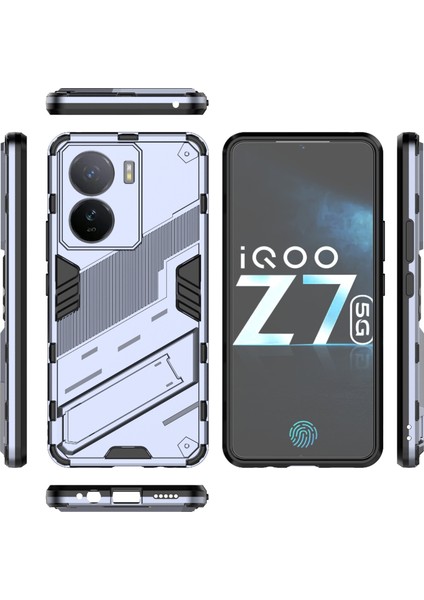 Vivo Iqoo Z7 5g Global Gri Için Punk Zırh Telefon Kılıfı (Yurt Dışından) modelleri