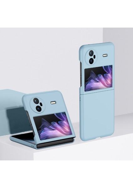 Vivo x Flip Açık Mavi Için Cilt Fe Telefon Kasası (Yurt Dışından)