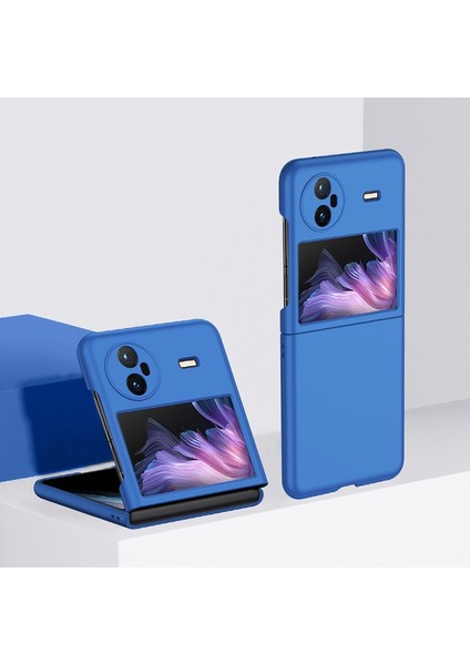 Vivo x Flip Mavi Için Cilt Fe Telefon Kasası (Yurt Dışından)