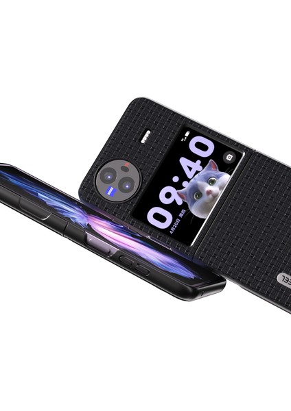 Vivo x Flip Black Için Orijinal Lüks Telefon Kılıfı (Yurt Dışından) modelleri