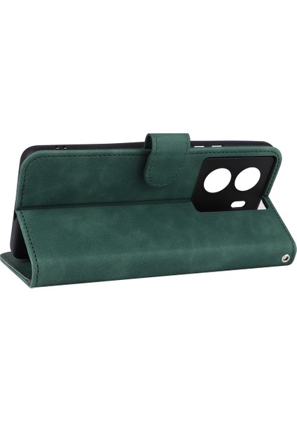 Cilt Fe Deri Telefon Kılıfı Vivo Iqoo Z7 Yeşil (Yurt Dışından) modelleri
