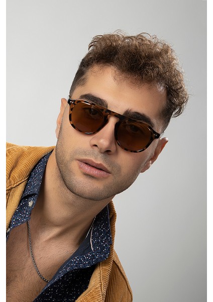 Retro Kare Anahtar Model Erkek Güneş Gözlüğü