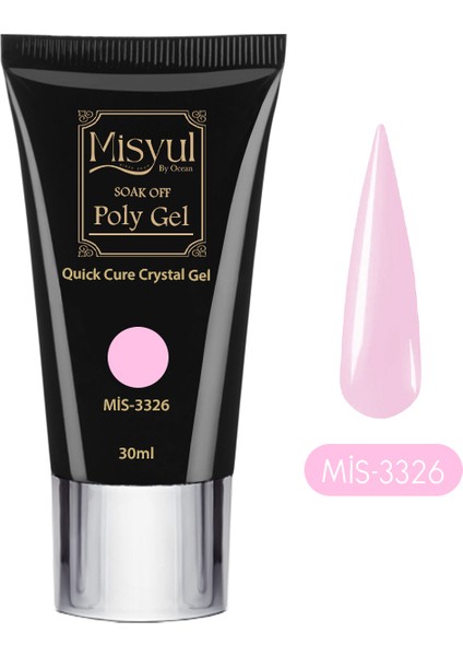 Poly Jel Protez Tırnak, Hızlı Tırnak Uzatma Polygel 30ML