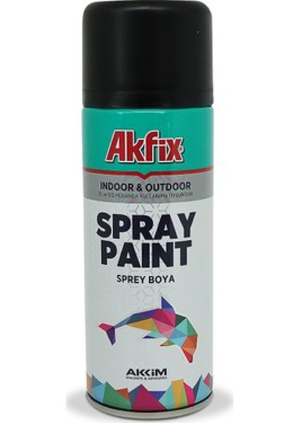Parlak Siyah RAL9005 Akrilik Sprey Boya 400ML