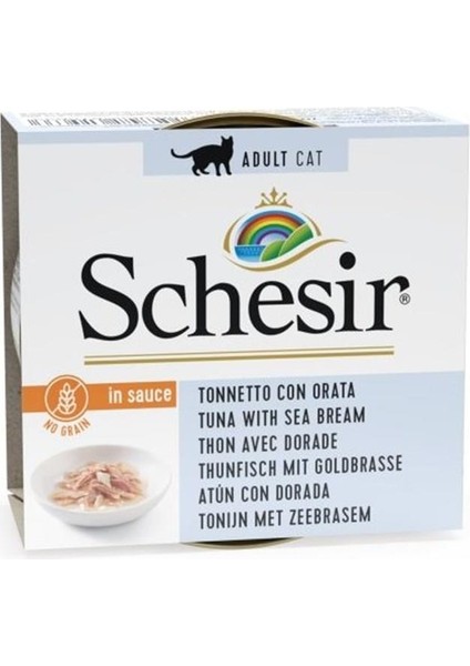 Soslu Ton Balıklı Çipuralı Kedi Konservesi 70 gr x 6 Adet