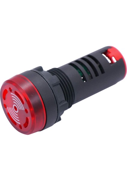 22Mm 220V Ac/Dc Ledli Kırmızı Buzzer