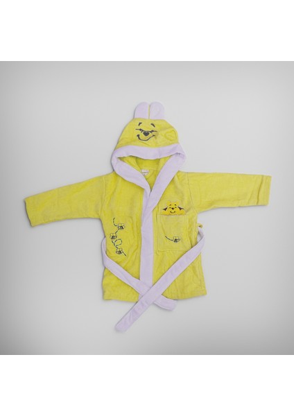 Gold Bamboo Kapüşonlu %100 Pamuk Kadife Çocuk Bornozu Kız - Erkek fiyatları
