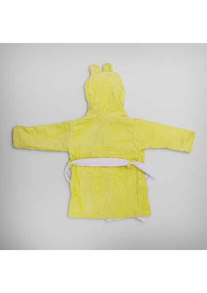 Gold Bamboo Kapüşonlu %100 Pamuk Kadife Çocuk Bornozu Kız - Erkek modelleri