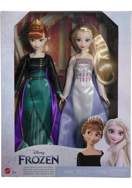 HMK51 Disney Karlar Ükesi Prensesleri Anna ve Elsa - 2li Paket