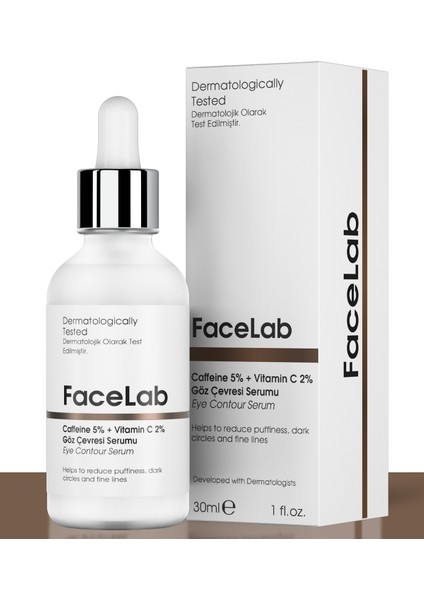 Caffeine 5% + Vitamin C 2% Eye Contour Serum 30 ml