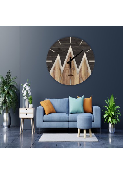 LandiWork Eşsiz Ahşap Duvar Saati, Modern Duvar Saati,