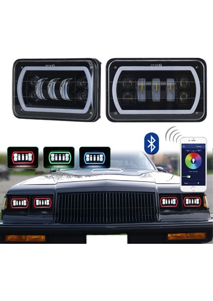 Akıllı Sis Lambası Kare 5inç Set 12-32V / LASS307