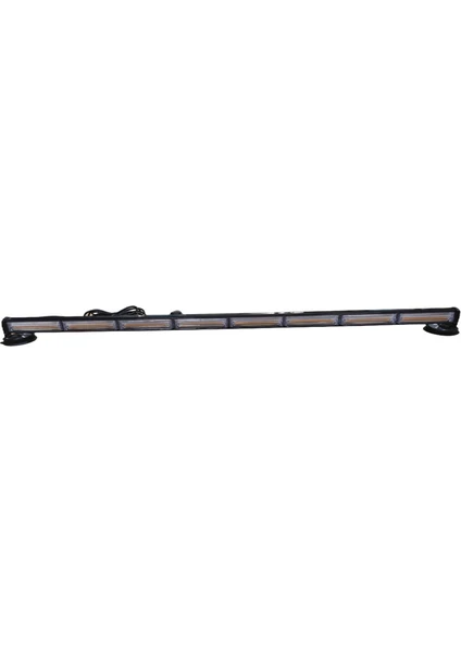 118 cm Çakar Lamba 8  Cob LED 17 Fonksyionlu 48W Amber 12-30V  / LAPA198