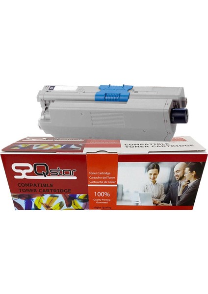 Oki C301 Cy Mavi Muadil Toner