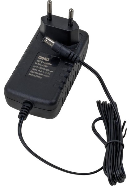 14.4 Volt - 2 Amper 5.5*2.5 Uçlu Kırmızı Yeşil Ledli Yerli Üretim Akü Şarj Cihazı (OUT:12V-2A) modelleri