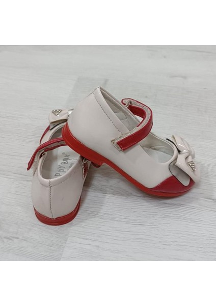 8009 Pembe-Beyaz Cırtlı El Yapımı Ortapedik Kız Bebe Babet Ayakkabı fiyatları