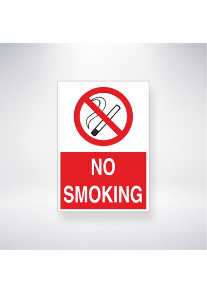 No Smoking 21X30 cm Yapışkanlı Levha